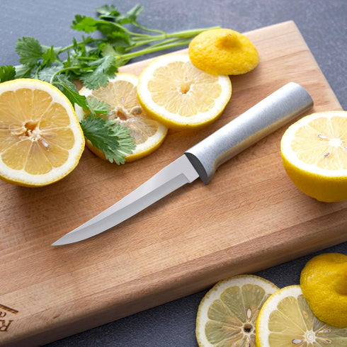 Rada Cutlery Super Parer Knife (R127), 4.38" Stainless Steel Blade, Silver Handle, Made in USA