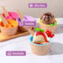 Direct Ice Cream Cups with Spoons, Large Plastic Dish with Spoon, Dessert Sundae Frozen Yogurt Bowls Set of 24