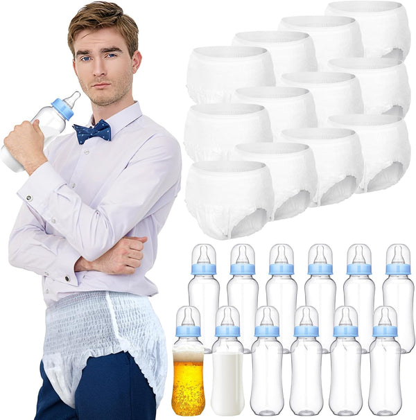 Hushee 12 Sets Funny Plastic Bottle Chug Baby Shower Games Juegos Para Plastic