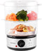 OVENTE 2 Tier Electric Food Steamer - Stainless Steel Base, Stackable Baskets, 400W with 60-Minute Timer