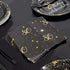 Sparkle and Bash Bulk Happy 80th Birthday Napkins - 2-Ply, Black and Gold, Pack of 100