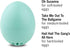 BeepEgg Basic Turquoise Egg Timer, Musical Cooker for Soft, Medium, Hard Eggs