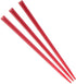 BambooMN Triangular Prism Plastic Fruit Appetizer Cocktail Pick, 3.5" (9cm), Red, 1,000 Pieces
