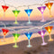 Multicolor Cocktail String Lights, 8.5Ft Cocktail Plug in Outdoor Party Lights with