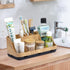 Bathroom Organizers and Storage, Detachable 7 Slots Kids Electric Toothbrush and Toothpaste Holder for Bathroom