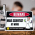 Mad Scientist at Work Tin Sign - Funny Science Wall Decor, Metal Posters for Classroom, Gifts for Adults