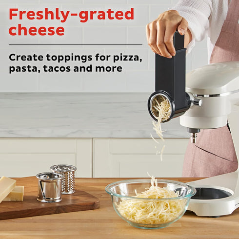 Instant Pot Slicer/ Shredder Attachment for Instant Stand Mixer Pro, Includes 2 Shredding Blades, Slicing Blade, Food