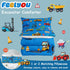 Set Set 1 Feelyou Construction Comforter Boys Twin Size Blue Excavator Bedding with Pillow Cases Kids Trucks Comforter