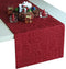 Akutana Red Table Runner 120 inch, Cranberry Damask Dresser Scarf, Outdoor Coffee Table