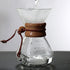Pour Over Coffee Maker, 400ml Double Filter Wooden Sleeve Brewer for Home Cafe Parties