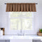 MIULEE Mocha Blackout Valance Thermal Insulated Rod Pocket Window Treatment Tiers Short Curtain 52 x 18 Inches 1 Panel,