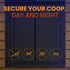 (3X Anti-Pinch 11" 9.4" Automatic Chicken Coop Door Coop Door Lite Battery Powered AA Included) Timer & Manual Modes