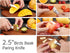 WELLSTAR 2.5 Inch Birds Beak Paring Knife, Sharp High Carbon Stainless Steel Curved Blade for Peeling