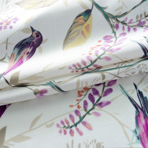 VOGOL Bird Pattern Kitchen Valances - Pocket Window Curtains for Living Room, 52 Inch Wide by 18 Inch Long