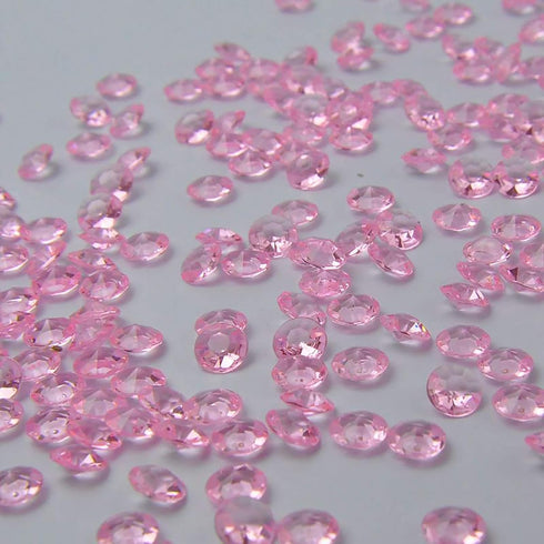 ZKC 4.5mm Pink Crystal Acrylic Diamond Vase Fillers, 10000PCS Beads for Wedding Centerpiece Table Scatter Decorations