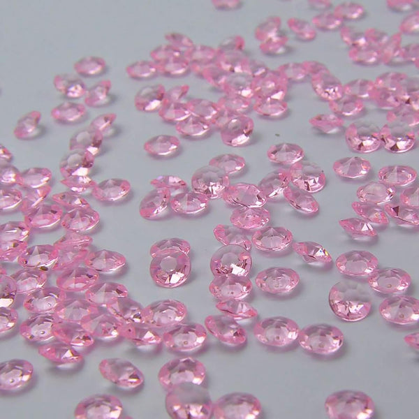 ZKC 4.5mm Pink Crystal Acrylic Diamond Vase Fillers, 10000PCS Beads for Wedding Centerpiece Table Scatter Decorations