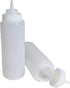 Set of 3, 32 Oz. Large Clear Squeeze Bottle, Open-tip, Wide Screw-on Spout, Durable Polyethylene Plastic