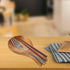 Wooden Spoon Holder, Boho Spoon Rest for Stove Top, Larger Farmhouse Utensil Rest for Kitchen Counter Decoration