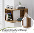 2-Tier Floating Corner Shelf, Floating Shelf for Wall, Wood Floating Book Shelf for Living Room, Bedroom, Bathroom