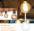50PCS Windproof Screw Q-Hanger Hooks with Safety Buckle for Hanging Outdoor String Lights, Plants, Christmas