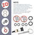 O-Ring Gasket Seal Set, Drainage Valve Brew/Security Tool Compatible with Jura Coffee Machines