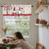 ALAGEO Valentines Day Valances for Windows, Gnomes Love Heart Valance Window Treatments for Kitchen Bathroom 54 x 18