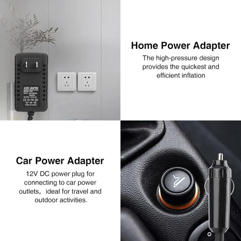 Bestrip Electric Air Pump, Air Pump for Inflatables Air Mattress Couch Pool FloatsInflatables Boat Raft Toys, AC/DC