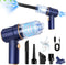 Handheld Car Vacuum Cleaner, 9000Pa High Power Wet and Dry Vacuum with LED Light and Multi-Nozzles for Home