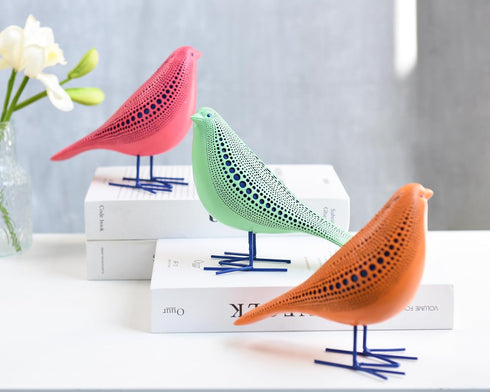 Quoowiit Bird Figurine, Modern Sculpture and Statues for Home Decor, Animal Statues for Bookshelf, Table, Entryway