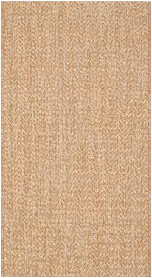 SAFAVIEH 2'7" x 5' Courtyard Accent Rug, Natural & Cream, Non-Shedding, Easy Care for Indoor/Outdoor