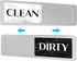 Dishwasher Magnet Clean Dirty Sign, Modern Kitchen Decor, Sliding Rustic Dish Washer Indicator, Marble Design
