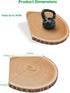 ShineZoom Shelves3Pcs Corner Floating Wood Corner Shelf Rustic Corner Shelves Wall Corner Shelf