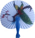 30 Pcs 3.5" Mini Chinese Oriental Handheld Floral Folding Paper Fans - Bulk Assortment for Wedding Birthday Party Favors