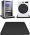 Mini Fridge Mat 24" x 24" with 0.8" Convex Edge, Silicone Floor Protector for Air Conditioner, Prevents Water Leakage