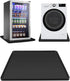 Mini Fridge Mat 24" x 24" with 0.8" Convex Edge, Silicone Floor Protector for Air Conditioner, Prevents Water Leakage
