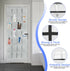 28 4 Closet GOMAJI Large Pockets Over the Door Shoe Organizer with Hooks for Different Widths Doors, Hanging Shoe Rack