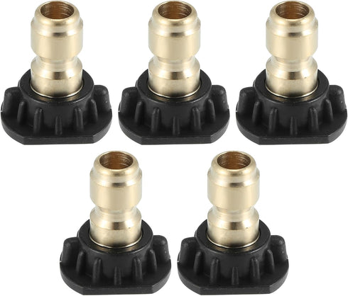 X AUTOHAUX High Pressure Washer Spray Nozzle Tips, Quick Connector Black, 5 Pcs