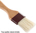 1 inch & 1.5 inch Pastry Brush Natural Boar Bristle Basting Brush with Beech Wooden Handle, Pack of 2