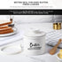 Butter Crock French Butter Dish with Lid and Knife for Countertop - Keeps Butter Soft and Fresh for 2-5 Weeks, White