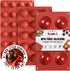 Semi Sphere Silicone Mold, 3 Packs Baking Molds for Making Chocolate, Cake, Jelly, Dome Mousse