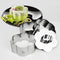NEWLINE NY Stainless Steel Dessert Rings, 4 Pcs, Flower Shape Molded Appetizers, Salads, Pastries