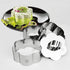 NEWLINE NY Stainless Steel Dessert Rings, 4 Pcs, Flower Shape Molded Appetizers, Salads, Pastries