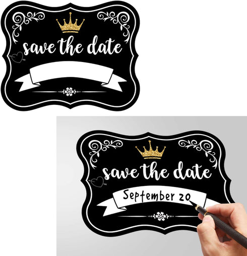 Blulu 10 Pieces She Said Yes Sign - Engagement Photo Props Kit for Wedding Party
