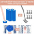 48 Disposable Toilet Brush with Refills,Toilet Cleaning Supplies,Toilet Wand Brush Starter Kit,Wall Mounted Toilet Bowl