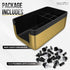 12 12 Esatto Professional Bar Products Premium Bar Caddy (Gold), Used to Easily Organize Bar Items and Workspace