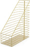 U Brands Gold Metal Magazine Holder, Desktop Accessory from the Vena Collection for Organizing Papers and Magazines