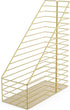 U Brands Gold Metal Magazine Holder, Desktop Accessory from the Vena Collection for Organizing Papers and Magazines