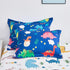 7 Set 3D Set Set, Wajade Piece Kid Boys Dinosaur Comforter Twin Size Blue Dinosaur Wild Park Jungle Print Bedding