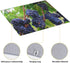 Fruit Purple Grapes Photo Absorbent Dish Drying Mats for Kitchen, Reversible Dish Pad Drainer Countertop Mats 18 x 16 In