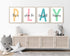 Baccone Set 4 8x10 Inch Kids Playroom Wall Art Playroom Wall Decor Kids Play Canvas Wall Art Play Sign Pictures Toddler